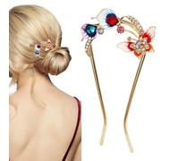 Animal Hair Pin, U Shape Decorative Hairpins Set, Vintage Metal Headwear Accessories 4.57 x 2.09in, for Bride, Women, Girls, Mom, Friends, Use, Attractive Decorations