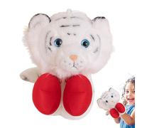 Animal Hand Puppets - Funny Stuffed Toy, Interactive Boxing Puppet Toy with Retractable Arm for Toddler Ages 3+ Classroom Party Storytelling Stocking Easter Basket Filler