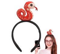 Animal Headband - Snake Headband | Year Of The Snake Headband | Costume Hair Accessories, Costume Headband, New Year's Eve, Creative Animal Plush Hairband, Hat For Parties & Photoshoots