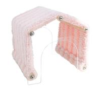 Animal Hide Tunnel, Plush Cozy House with Acrylic Door, Space-Saving Habitat Resting, Ideal for Hedgehog, Chinchilla, Hamster, Playing, Sleeping 7.87x7.87x8.07 inch