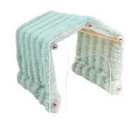 Animal Hide Tunnel, Plush Cozy House with Acrylic Door, Space-Saving Habitat Resting, Ideal for Hedgehog, Chinchilla, Hamster, Playing, Sleeping 7.87x7.87x8.07 inch