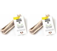 Animal House - Bois de cerf sectionnés de qualité supérieure pour Chiens - 100% naturels et résistants - Améliore l'hygiène bucco-Dentaire - Convient à Toutes Les Tailles (S) (Lot de 2)