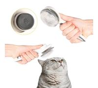 Animal House Brosse autonettoyante pour chats et chiens : enlever les poils se nettoie avec un seul bouton et garder votre animal de compagnie toujours brillant