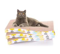 Animal House Ensemble de 3 griffoirs en Carton pour Chat pour Le Divertissement de Vos Amis félins, 2 Couches réversibles (Onda, 3)