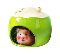 Animal House, Hamster Cave, 5,83 pouces de la maison Hamsterz | Forme de petit fruit de refroidissement pour hamster céramique | Habitats cachés de refroidissement pour petits animaux