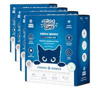 Animal House Toilet Time, 6L Litière de Bentonite au Charbon Actif pour Chats, Antistatique et sûre, Ultra Absorbante, Aggglomérante, Retient Les odeurs 5,1 kg (Charbon Actif, 6L) (Lot de 4)