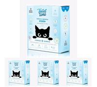 Animal House Toilet Time, 6L Litière de Bentonite Blanche pour Chats, Antistatique et sûre, Ultra absorbante, aggglomérante, retient Les odeurs 5,1 kg (Blanc, 6L) (Lot de 4)