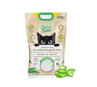 Animal House Toilet Time - Litière en Cristal de Silicium pour Chats 5 L - Antistatique et sûre - sans poussière - Ultra absorbante - Retient Les odeurs - 2,1-2,3 kg (Aloe, 5L)