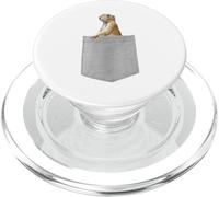 Animal in Your Pocket White Prairie Dog PopSockets PopGrip pour MagSafe