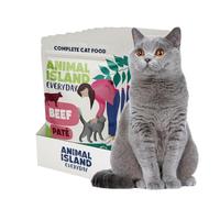 Animal Island Aliment Complet Humide pour Chat Adulte Pâté au Bœuf et Poulet en Bouillon de Bœuf Texture Crémeuse et Onctueuse Sachet, 12 x 85g