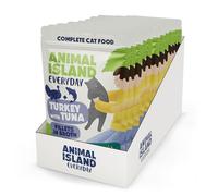 Animal Island Nourriture Humide pour Chat Adulte Dinde au Thon au Bouillon Ensemble sans céréales de volaille Riche en Taurine acides oméga 3 Filets de Bouillon de Boeuf Multipack de sachets complets