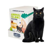 Animal Island Pâtée pour Chat Effilochés de Poulet en Bouillon Aliment Complet sans Céréales pour Chats Adultes et Chatons Filets de Volaille en Sauce Multipack Sachets Fraîcheur Tendres, 12 x 85g