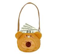Animal Key and Coin Purse, Cute Capybara Plush Bag, Soft Capybara Plush Wallet, Plush Purse for Phones and Keys, Stuffed Animal Wallet for Kids, Capybara Plush Wallet for Cards, Soft Toy Purse