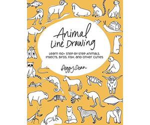 Animal Line Drawing: Learn 150+ Step-by-Step Animals, Insects, Birds, Fish, and Other Cuties