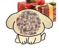 Animal Logic Puzzle Game, Brain Challenge Set, 11,42x8,46 inches Educational Thinking Toy with Vibrant Design, Wooden Puzzle Pieces, Cognitive Skill Training Activity, Family Game for Kids