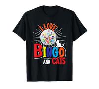 Animal Loterie Loto Bingo J'Aime Le Bingo Et Les Chats T-Shirt