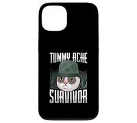Animal Lover Funny Cat Meme Dire Un Survivant De Mal Au Ventre Coque pour iPhone 13