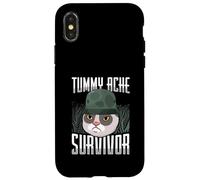 Animal Lover Funny Cat Meme Dire Un Survivant De Mal Au Ventre Coque pour iPhone X/XS