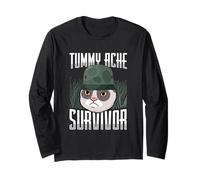 Animal Lover Funny Cat Meme Dire Un Survivant De Mal Au Ventre Manche Longue