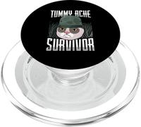 Animal Lover Funny Cat Meme Dire Un Survivant De Mal Au Ventre PopSockets PopGrip pour MagSafe