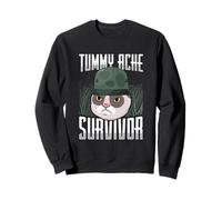 Animal Lover Funny Cat Meme Dire Un Survivant De Mal Au Ventre Sweatshirt