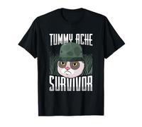 Animal Lover Funny Cat Meme Dire Un Survivant De Mal Au Ventre T-Shirt