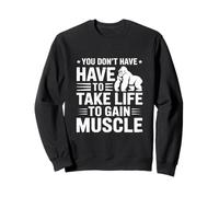 Animal Lover Vegetarian Haltérophile Vegan Bodybuilder Sweatshirt