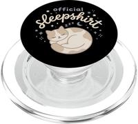 Animal Lovers Chemise de Nuit Officielle Motif Chat endormi PopSockets PopGrip pour MagSafe