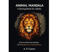 Animal Mandala: Coloring book for adults