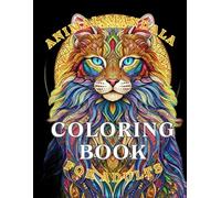 Animal mandala coloring book for adults.: It features 56 beautiful animal mandalas.