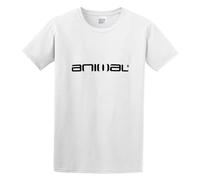 Animal Marrly Men's T-Shirt Unisex White Cotton Hip Hop Print Tee Shirts XL