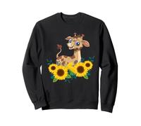 Animal Mignon Girafe Cadeau pour Une Fleuriste Tournesol Sweatshirt