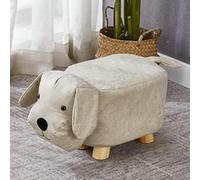 Animal Mignon Repose-Pieds pour Les Enfants Adultes Antidérapant Siège Rembourré Chambre Salon Repose-Pieds De Bureau Cadeau Meubles, Grey