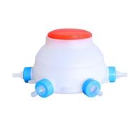 Animal Milk Feeder, 2.5L Baby Lamp Goat Milk Feeding Tool, 6 Pacifier Farm Drinking Equipment, Reusable Feeder Calf Nursing Bottles for Lamb, Puppy, 33x14cm