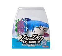 Lansay - ZHU ZHU Aquarium - Martin Le Requin - Bleu - Peluche Douce & Interactive pour Enfants dès 4 Ans - Créer des Histoires sous l'Océan Enchanté - Poisson Intéractif Rigolo - Pas Besoin d'eau
