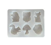 Animal Molds - 4.72x3.94 inches Silicone Bendable Tool Gadget, Resin Cement Baking Mould | Animals Theme with Different Shapes for Soap Making Candle Making Beginner Home Kitchens