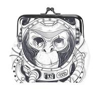Animal Monkey Coin Purse Kiss Lock Change Purse Vintage Trinkets Pouch