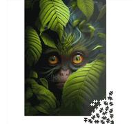 Animal Monkey Puzzle 1000 Pièces Cadeau Unique Jeu Éducatif Challenge Toy À De Qualité Supérieure Peinture Art pour Adultes Et Enfants 1000pcs (38x26cm)