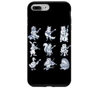 Animal Music Band Jouer Instruments Guitare Amoureux de Musique Coque pour iPhone 7 Plus/8 Plus