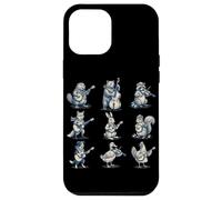 Animal Music Retro années 90 Jeu d'instruments de Concert Coque pour iPhone 12 Pro Max