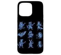 Animal Music Retro années 90 Jeu d'instruments de Concert Coque pour iPhone 15 Pro Max