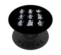 Animal Music Retro années 90 Jeu d'instruments de Concert PopSockets PopGrip Adhésif