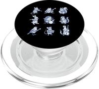 Animal Musique Band Jouer Instruments Concert Rétro PopSockets PopGrip pour MagSafe