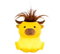 Animal Night Light, Rechargeable Cattle Night Lamp with 2 Brightness Levels and 20-Minute Timer for Kids or Bedroom, Soft LED Bedside Light, Nursery and Home Decor for Relaxing Sleep Atmosphere