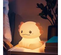 Animal Night Light | Silicone Lamp | Axolotl Shape LED Changing Colors Cute Bright Lighting For Nursery Bedroom Bathroom Room Room Decor