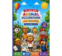 Animal Occupations Coloring Book