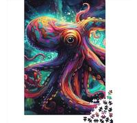 Animal Octopus Puzzle 1000 Pièces Cadeau Unique Jeu Éducatif Challenge Toy À De Qualité Supérieure Peinture Art pour Adultes Enfants 1000pcs (38x26cm)