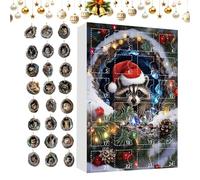 Animal Ornament Calendar Advents, 24 Day Countdown Tree Calendar, Cute Holiday Animal Pendant Set for Christmas Tree, Window, Balcony, Door, Car, Porch, Backpack Decor