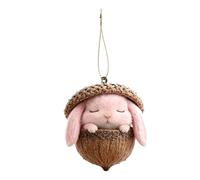 Animal Ornaments for Christmas Tree | 2D Acrylic Cute Animal Acorn Decoration, Christmas Tree Decorations - for Home Winter Party Wall Window Farmhouse Holiday