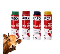 Animal Paint Stick - 4 Piece Reusable Livestock, Marking Marker High Visibility Identification Tool for Cattle Farm Use Durable Outdoor Grassland Herd Management Farming Equipment